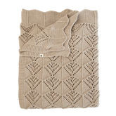 Knitted Blanket Wavy - Vanilla
