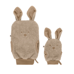 Kangaroo Bath Mitts - Vanilla