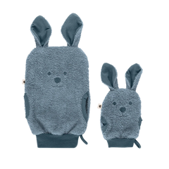 Kangaroo Bath Mitts - Petrol