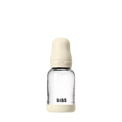 Baby Glass Bottle Set 4oz Silicone - Ivory