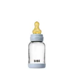 Baby Glass Bottle Set 4oz Latex - Baby Blue