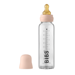 Baby Glass Bottle Complete Set 225ml - Blush