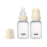 Baby BPA-Free PP Bottle Set 150ml 2 Pack Silicone - Ivory