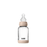 Baby Glass Bottle Set 120ml Silicone - Blush
