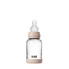 Baby Glass Bottle Set 120ml Silicone - Blush