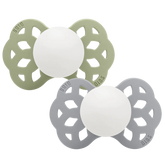Infinity GLOW Pacifiers 2 Pack - Sage/Cloud