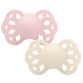 Infinity Pacifiers 2 Pack - Ivory/Blossom