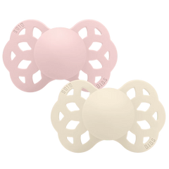Infinity Pacifiers 2 Pack - Ivory/Blossom