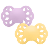 Infinity Pacifiers 2 Pack - Pale Butter/Violet Sky