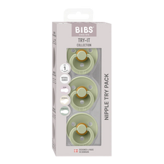 New Baby Pacifiers Try-It Collection 3 pack - Sage