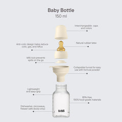 Baby BPA-Free PP Bottle Set 150ml Latex - Ivory