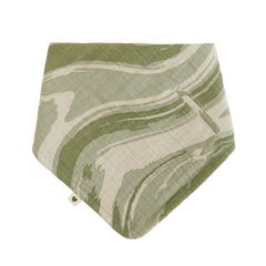 Bandana Bib - Tie Dye Camo Green