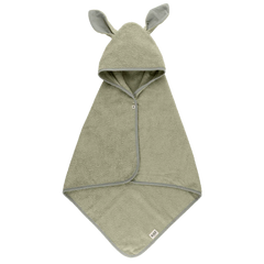 Kangaroo Hoodie Towel Baby - Sage
