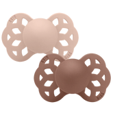 Infinity Pacifiers 2 Pack - Blush/Woodchuck