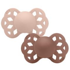 Infinity Pacifiers 2 Pack - Blush/Woodchuck