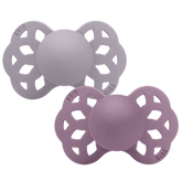 Infinity Pacifiers 2 Pack - Fossil Grey/Mauve