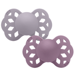 Infinity Pacifiers 2 Pack - Fossil Grey/Mauve