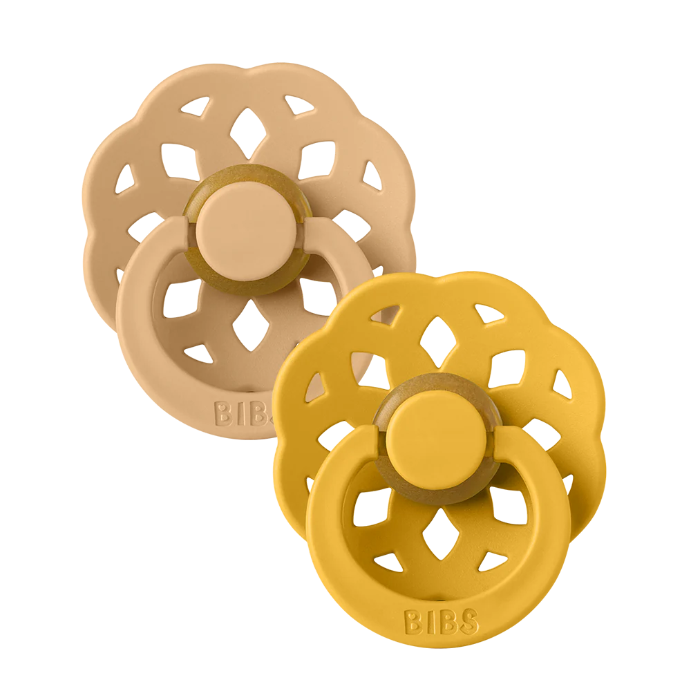Boheme Pacifiers 2 Pack - Desert Sand/Honey Bee