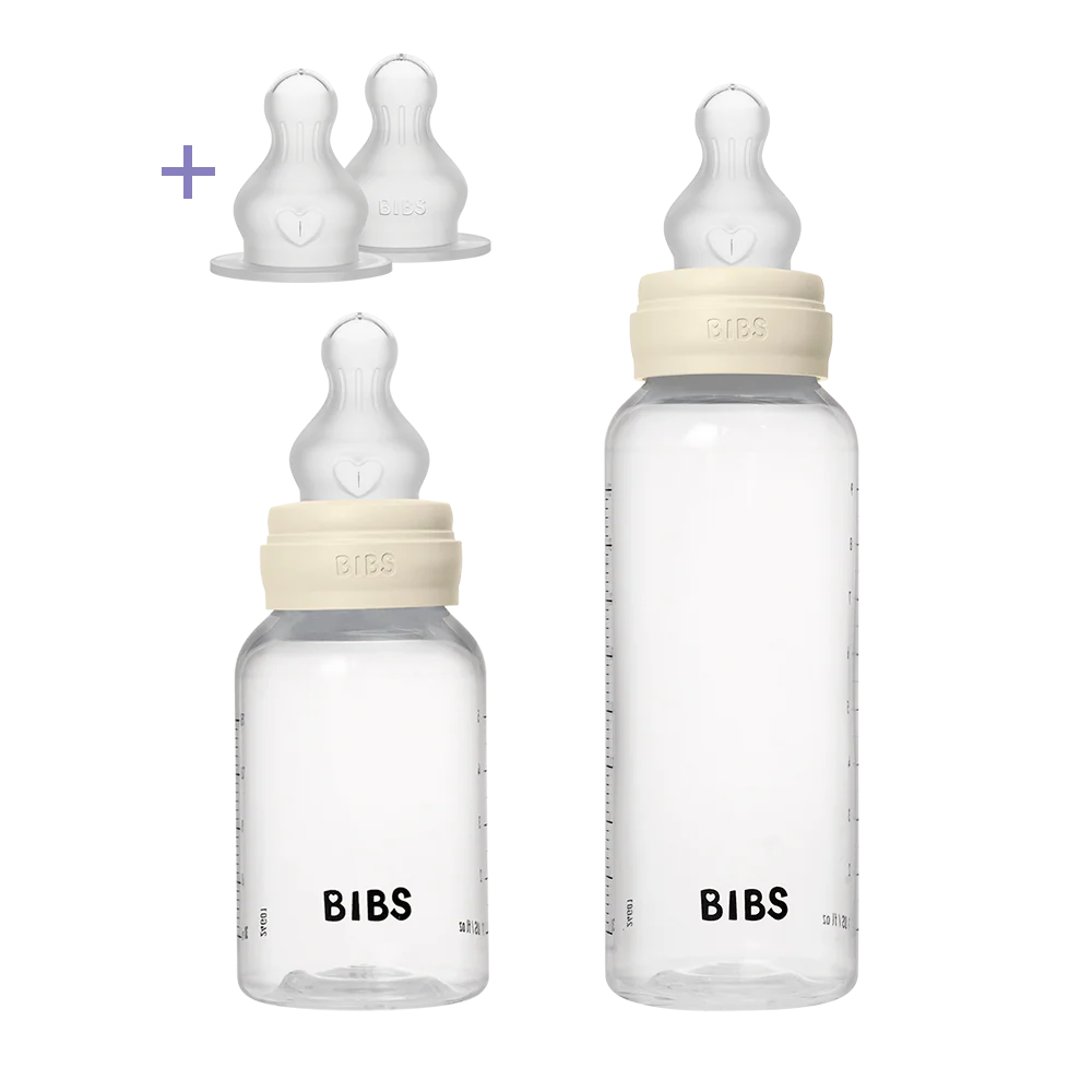 Baby BPA-Free PP Bottle Grow and Flow set 5oz/9oz Silicone - Ivory