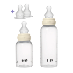 Baby BPA-Free PP Bottle Grow and Flow set 5oz/9oz Silicone - Ivory