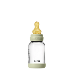 Baby Glass Bottle Set 4oz Latex - Sage