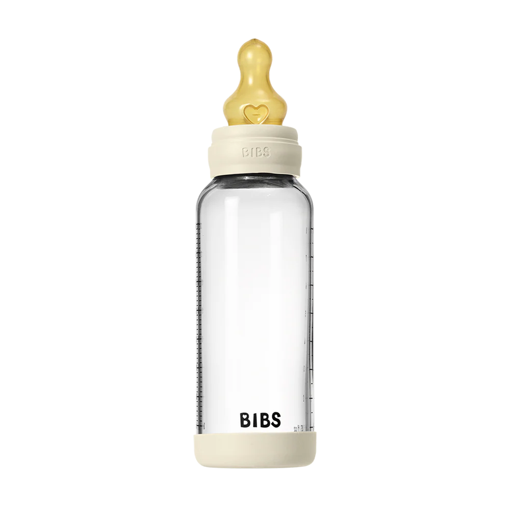 Baby Glass Bottle Set 8oz Latex - Ivory