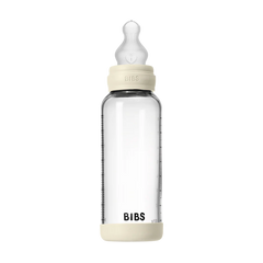 Baby Glass Bottle Set 8oz Silicone - Ivory