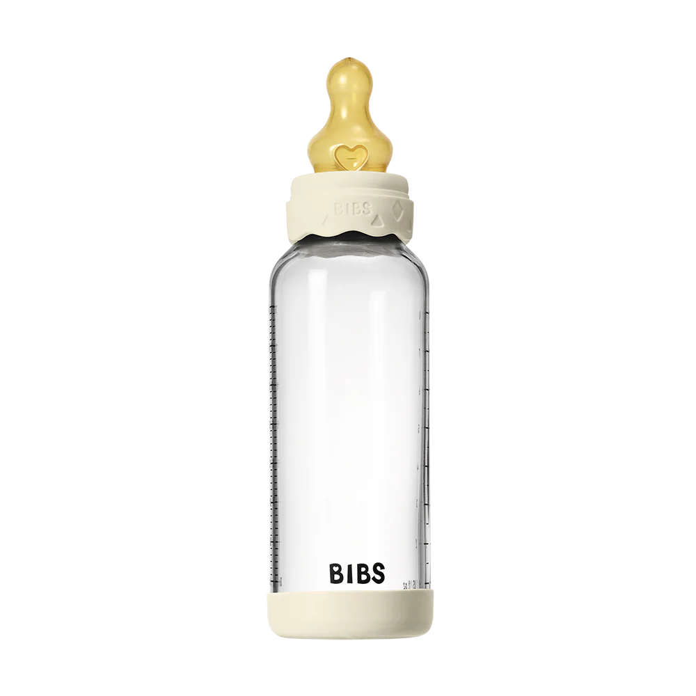 Baby Glass Bottle Boheme Set 8oz Latex - Ivory
