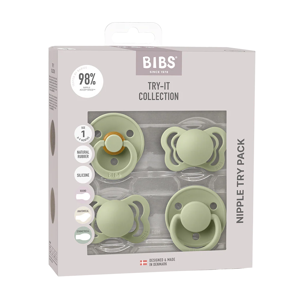 New Baby Pacifier Try-It Collection - Sage