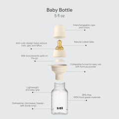 Baby BPA-Free PP Bottle Set 5oz Latex - Baby Blue