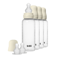 Baby BPA-Free PP Bottle 270 ml 4 Pack Silicone - Ivory