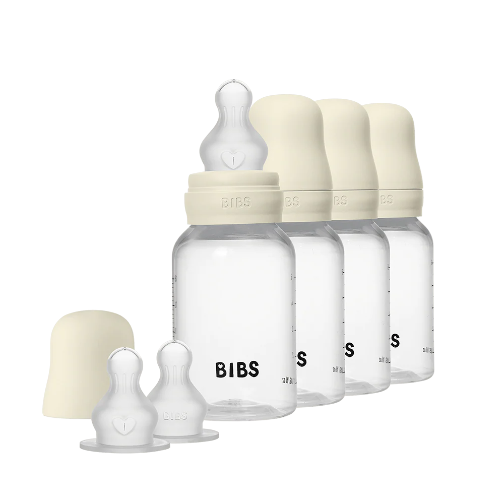 Baby BPA-Free PP Bottle 150 ml 4 Pack Silicone - Ivory