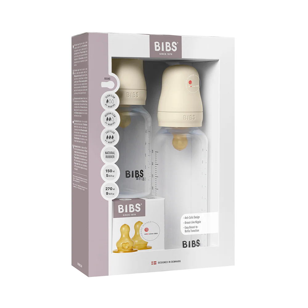 Baby BPA-Free PP Bottle Grow and Flow set 150ml/270ml Latex - Ivory