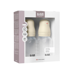 Baby BPA-Free PP Bottle Set 150ml 2 Pack Silicone - Ivory