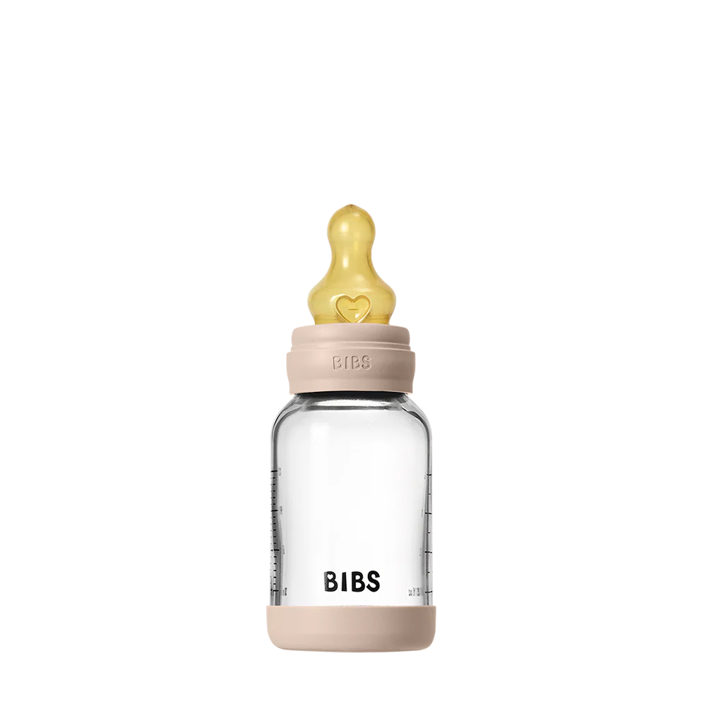 Baby Glass Bottle Set 120ml Latex - Blush