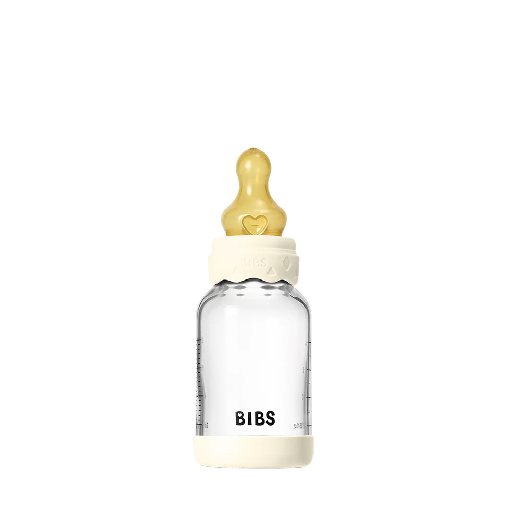Baby Glass Bottle Boheme Set 120ml Latex - Ivory