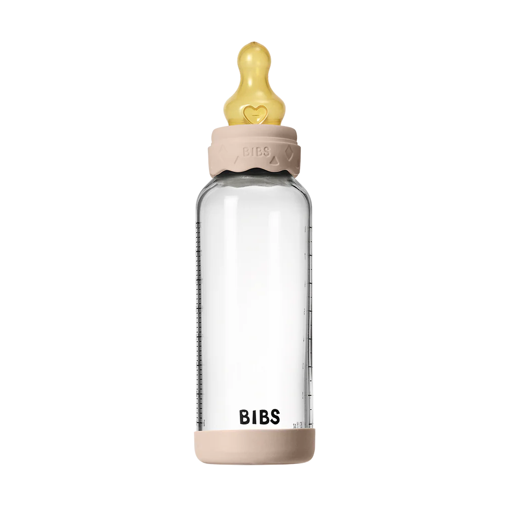 Baby Glass Bottle Boheme Set 240ml Latex - Blush