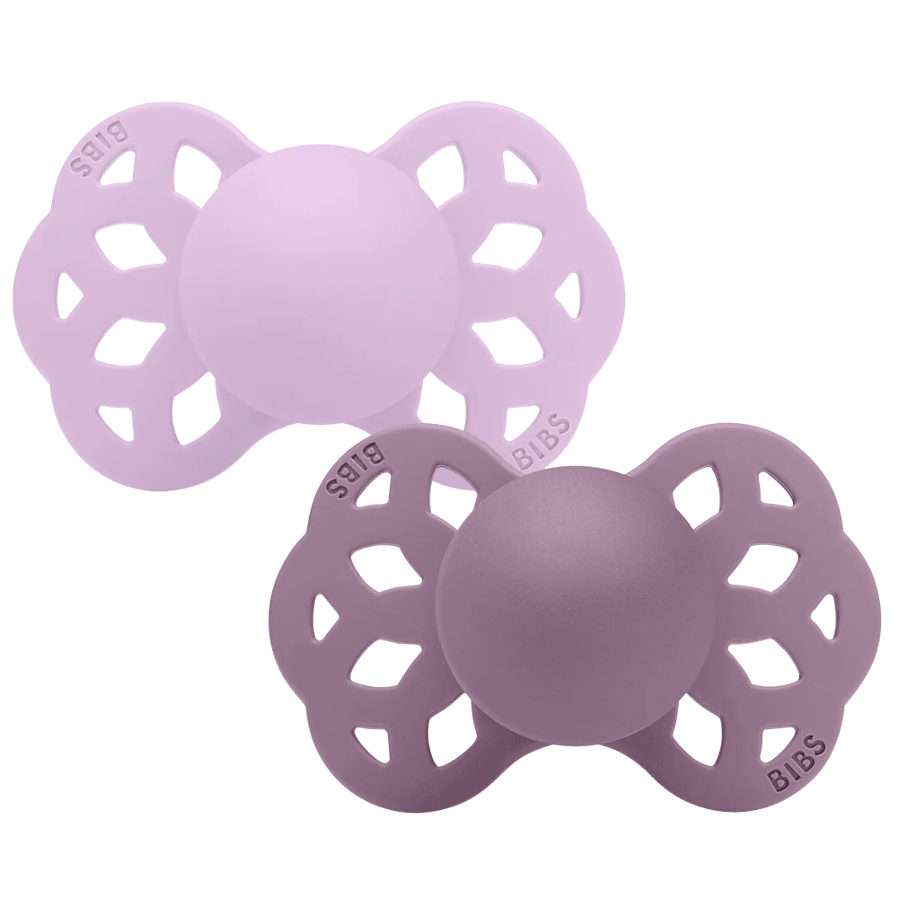 Infinity Pacifiers 2 Pack - Violet Sky/Mauve
