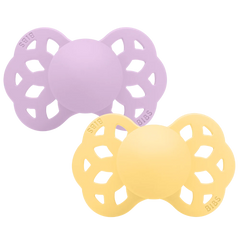 Infinity Pacifiers 2 Pack - Pale Butter/Violet Sky