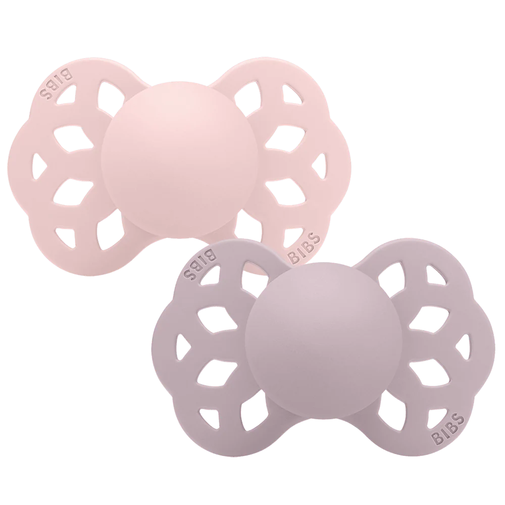 Infinity Pacifiers 2 Pack- Blossom/Dusky Lilac