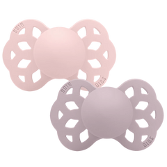 Infinity Pacifiers 2 Pack- Blossom/Dusky Lilac